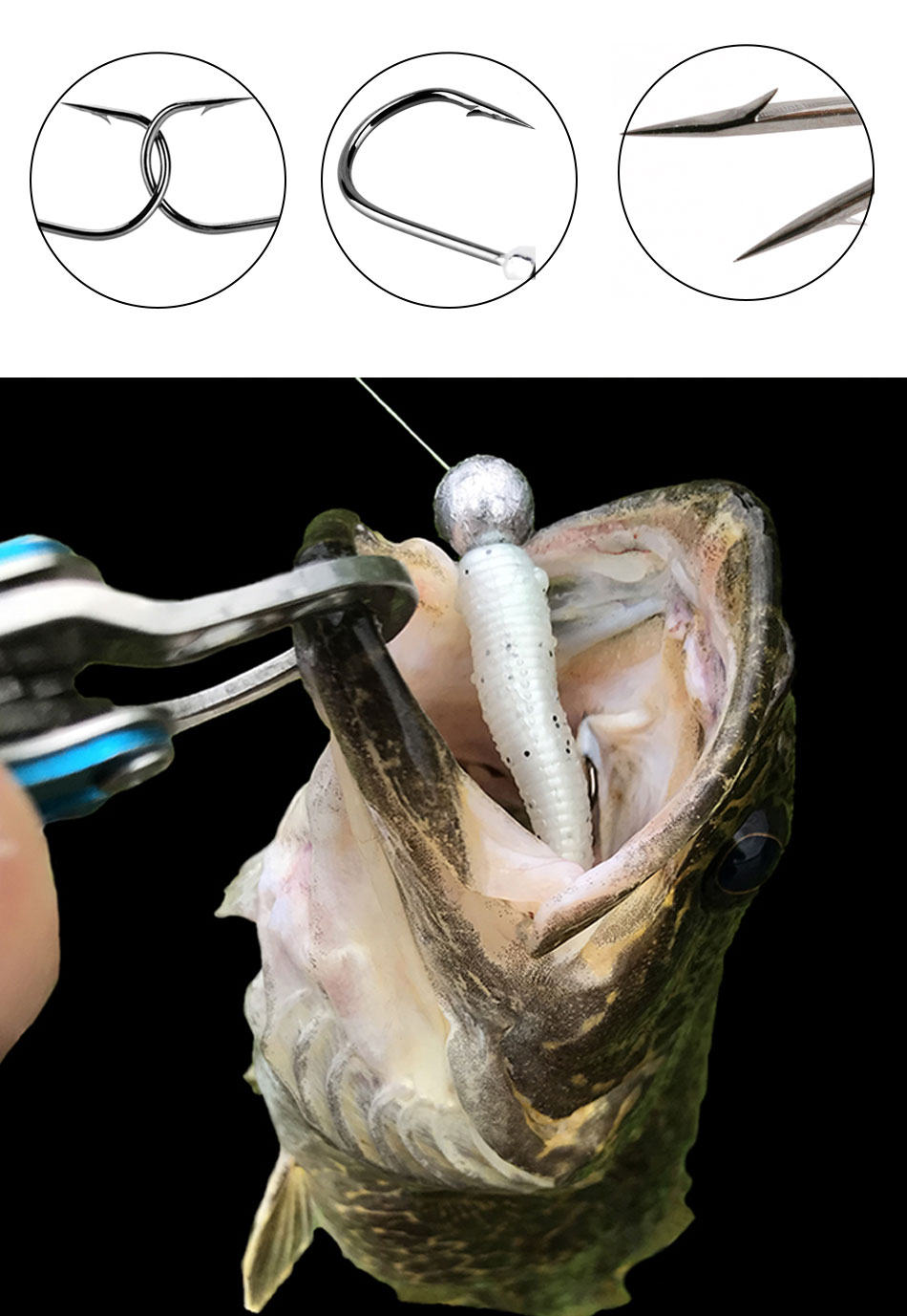 JYJ Fishing Hook Lead Head