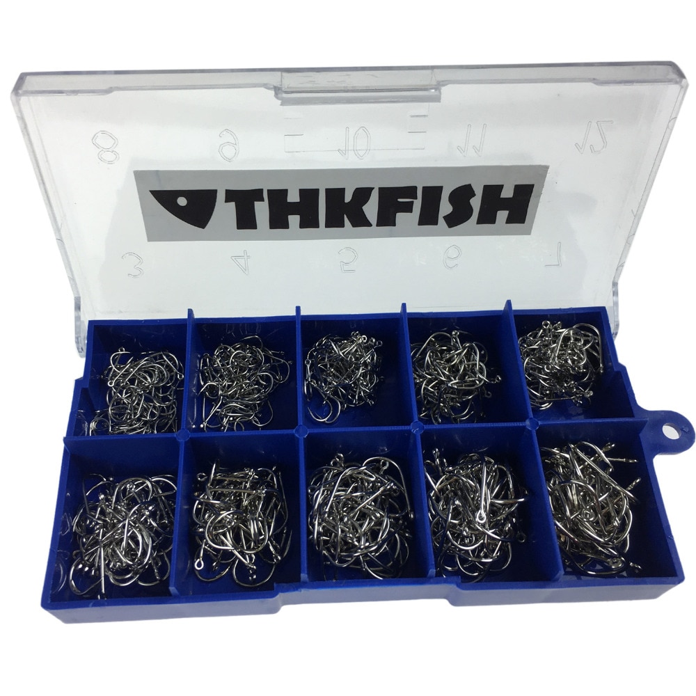 500 Pcs #3-#12 Silver Black Gold Freshwater Fishing Hooks Carp Fishhooks Barbed Hooks Kit Jigging Bait Carp Fishing Hook