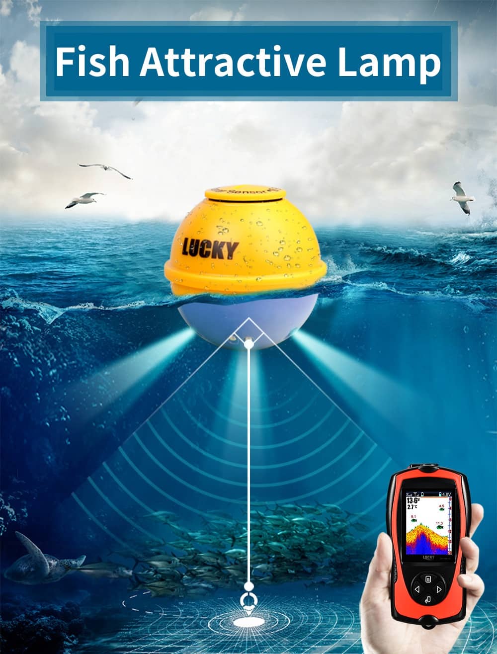LUCKY Fish Finder FF1108-1CWLA