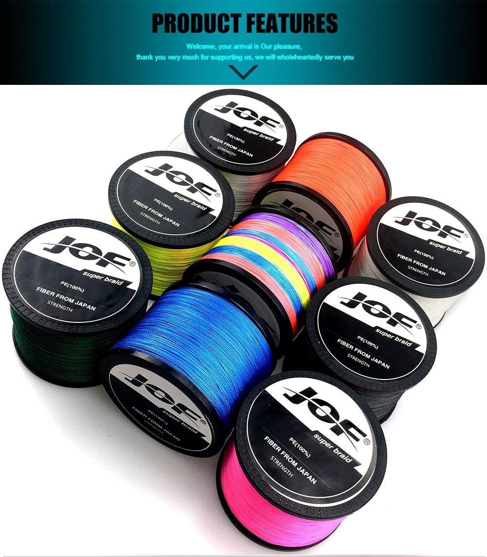 Multicolour Multifilament Japanese Fishing Line JOF 300M