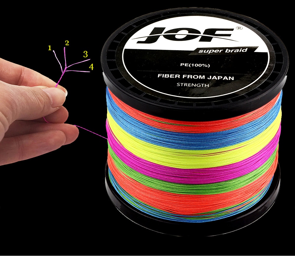 Multicolour Multifilament Japanese Fishing Line JOF 300M