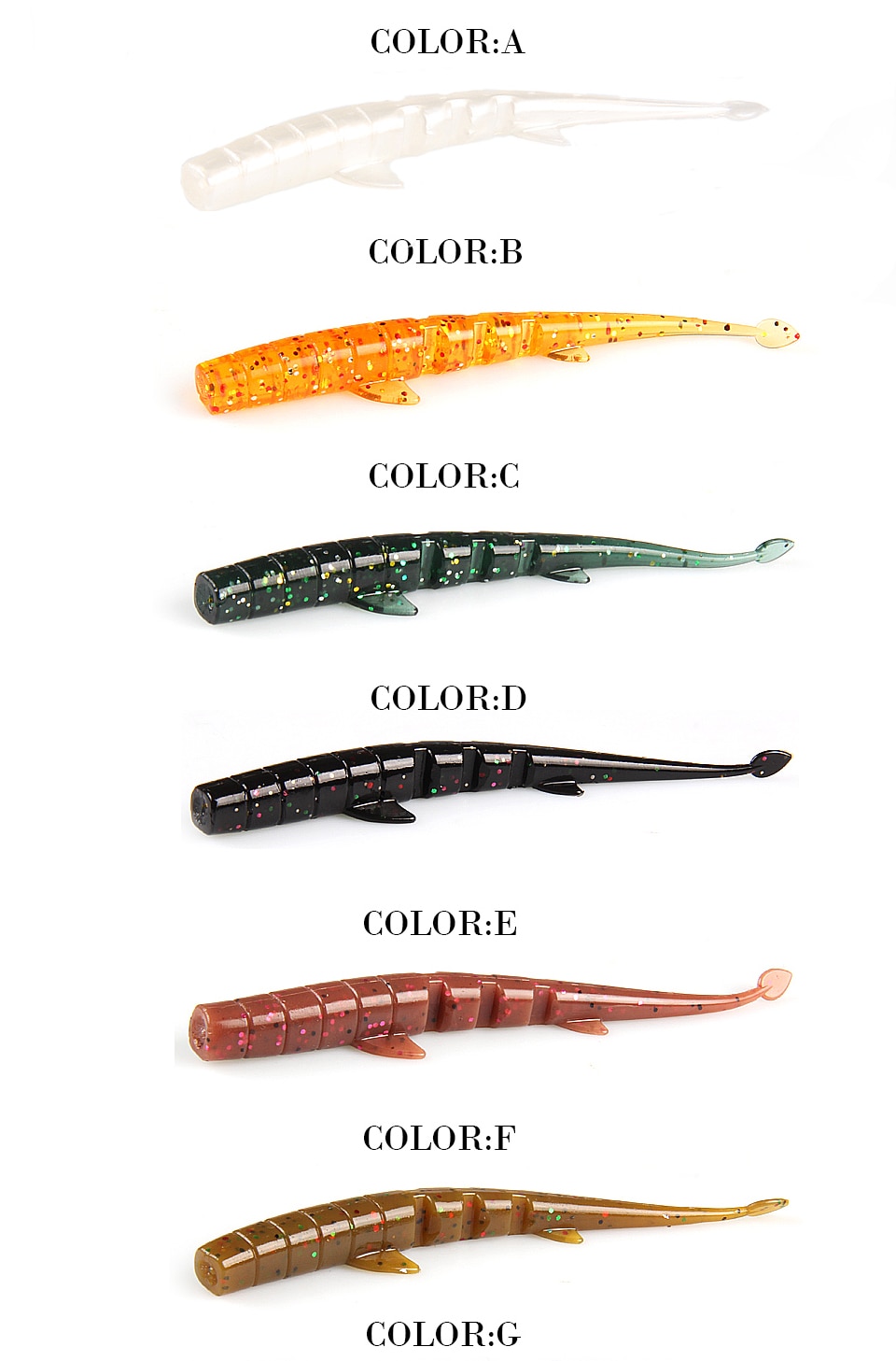 Plastic Tigertail Worm