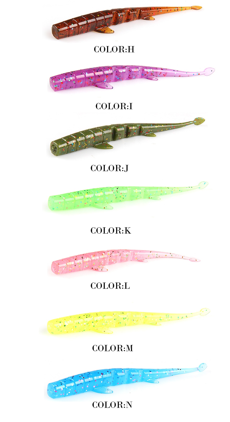 Plastic Tigertail Worm