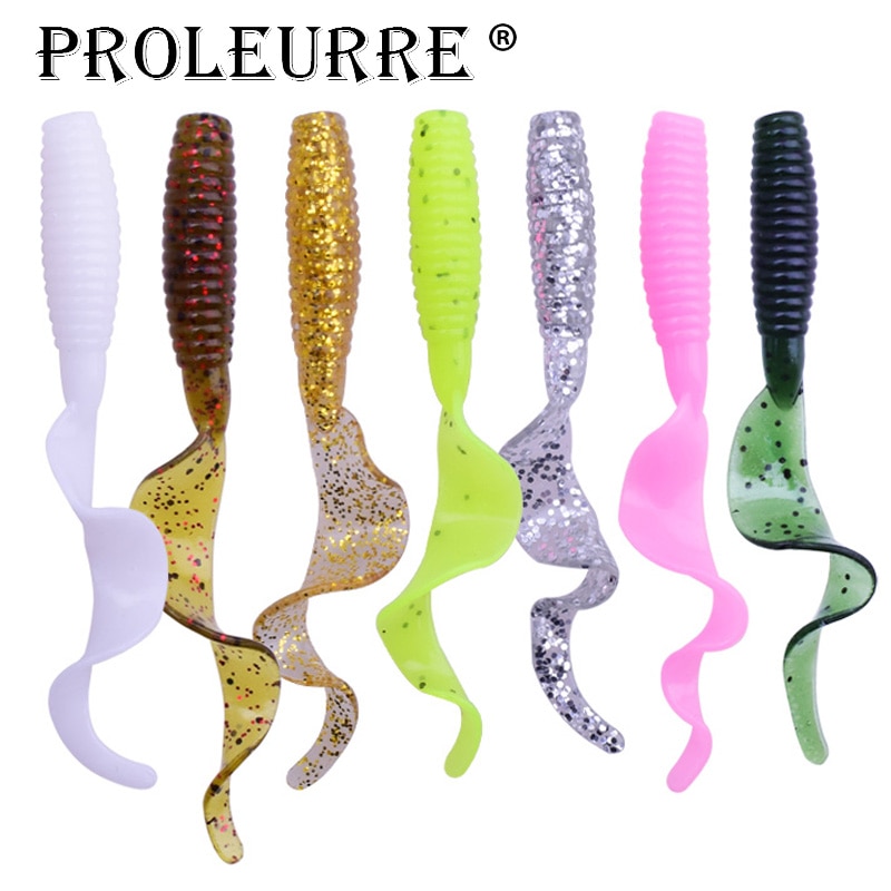soft plastic curly tail worm — Bass Fishing Tips US