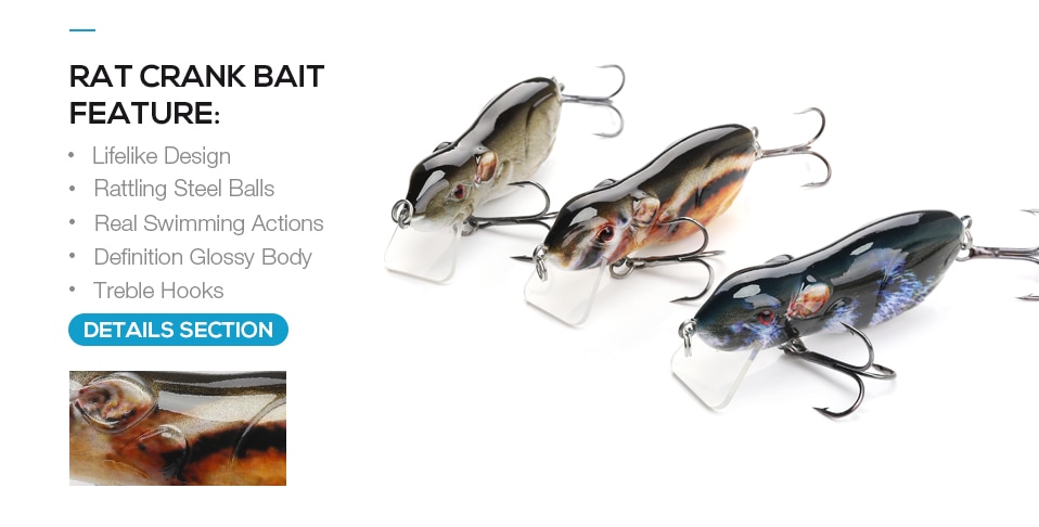 TREHOOK Rat Crankbait