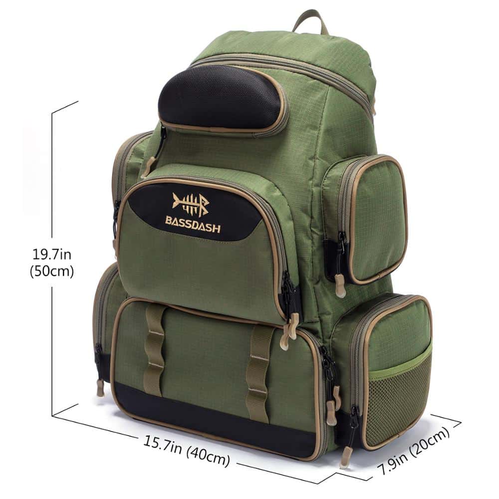 Bassdash Fishing Bag Tackle Backpack — Bass Fishing Tips US