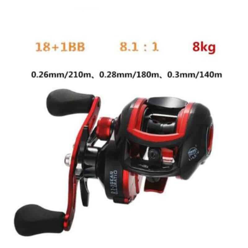 LIZARD low profile reel bait casting Fishing reel baitcasting Fishing reels 18+1BB 8.1:1 7.1:1 8kg Carretilha de pesca