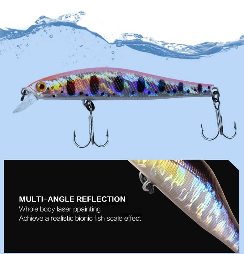 BEARKING 9cm 10g Hot fishing gear shone SP lures minnow crank ,Tungsten magnet weight system wobbler bait isca artificial