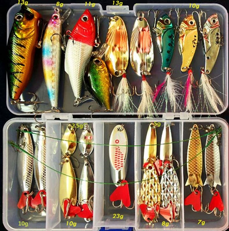 Hot Metal Spoon Jig Fishing Set