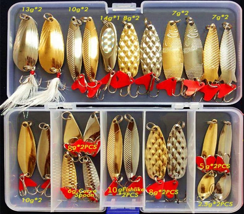 Hot Metal Spoon Jig Fishing Set