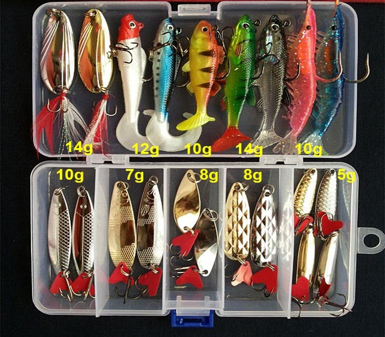 Hot Metal Spoon Jig Fishing Set