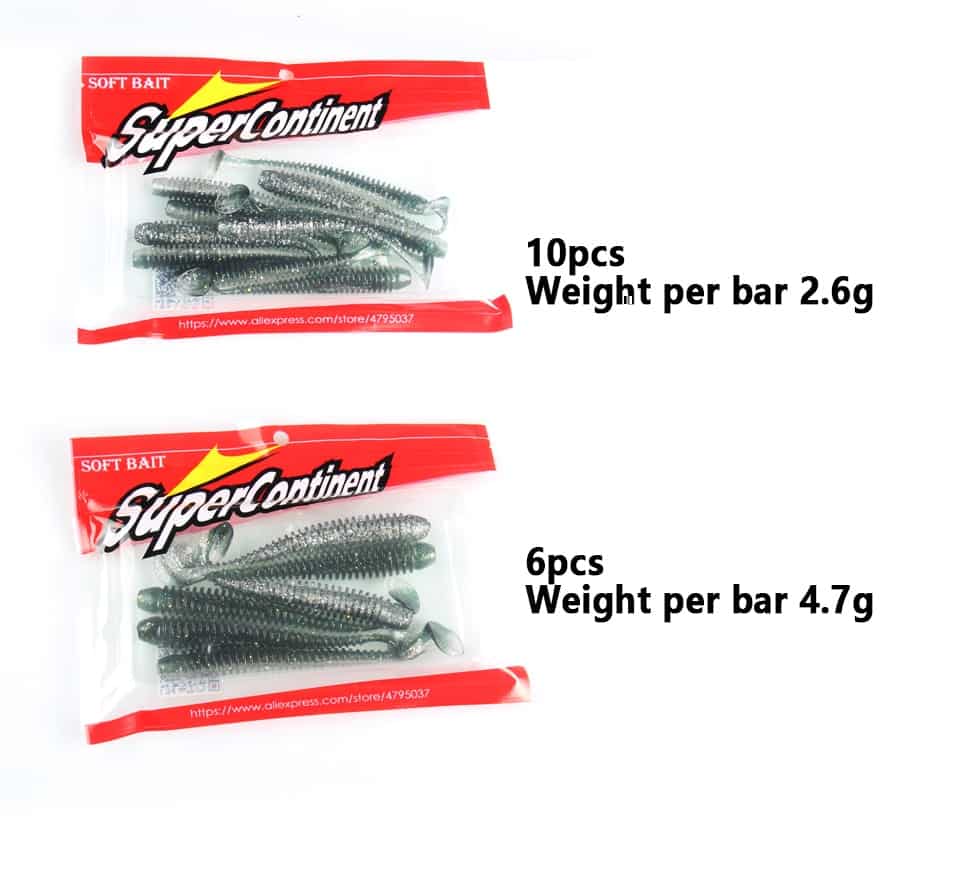 Supercontinent Impact Ring Shad Fishing Lure Soft 63mm 80mm 97mm Plastics Baits Swimbait Jigging Lure Artificial Baits