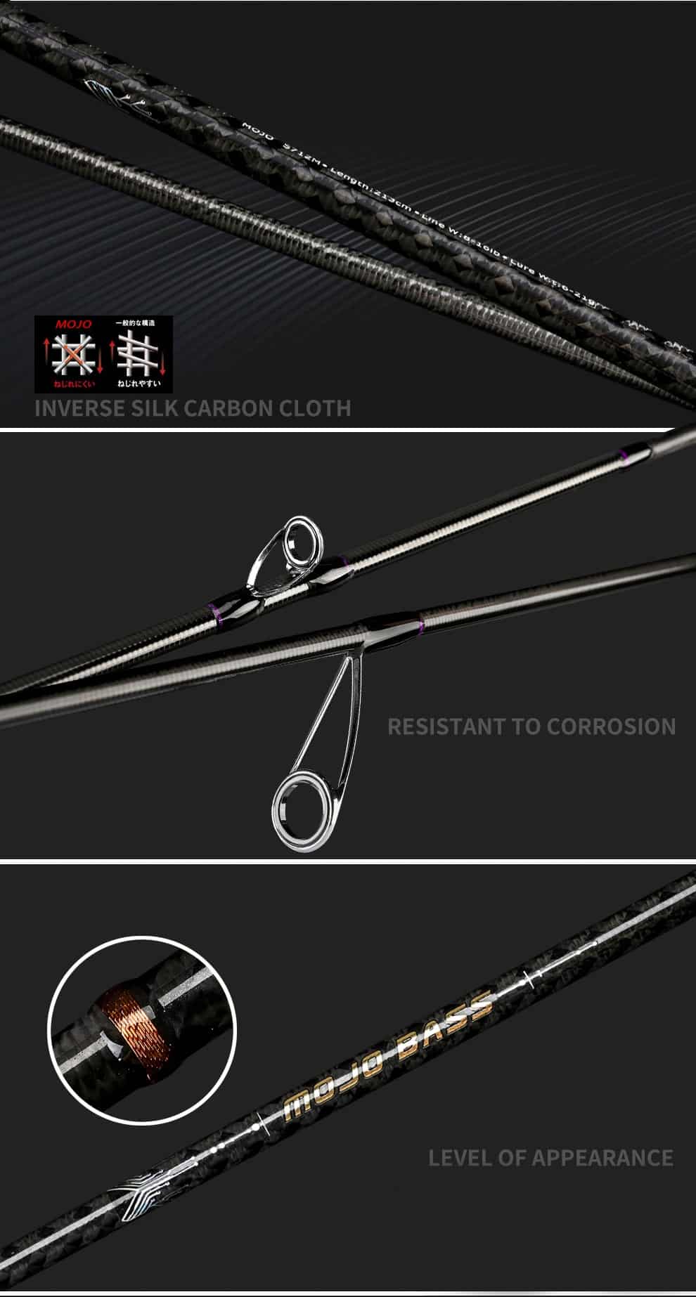 OBSESSION Carbon Spinning or Casting Fishing Rod 