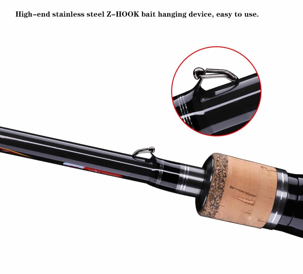 BUDEFO Spinning or Casting Fuji Lure Fishing Rod