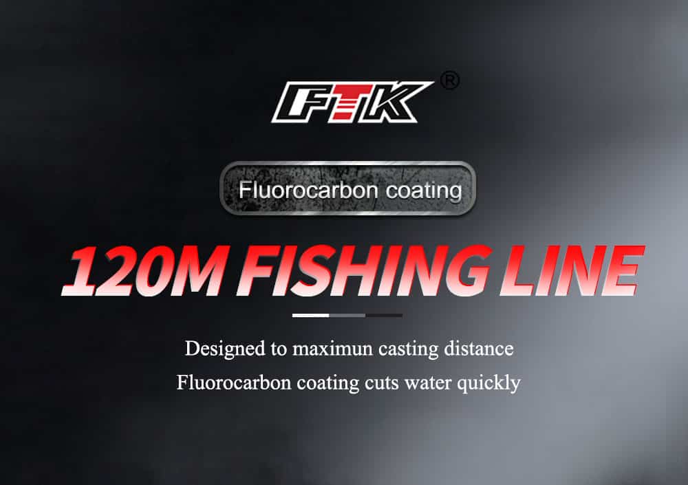Fluorocarbon Coating Fishing Line 120M