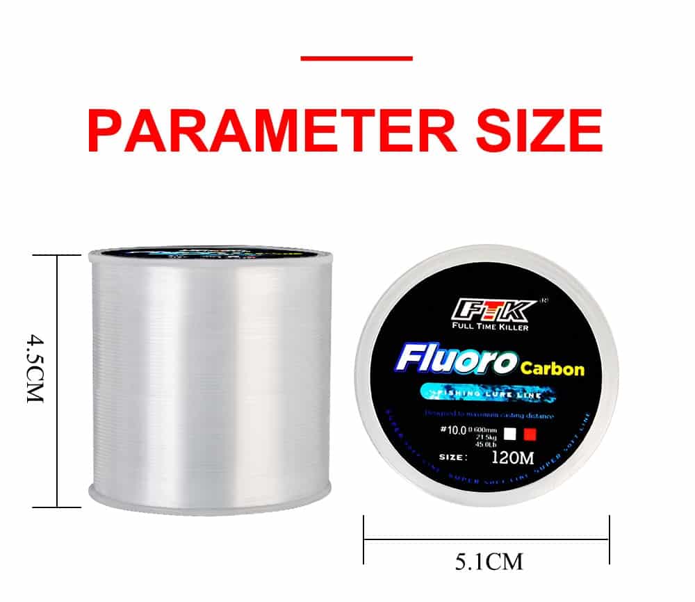 Fluorocarbon Coating Fishing Line 120M