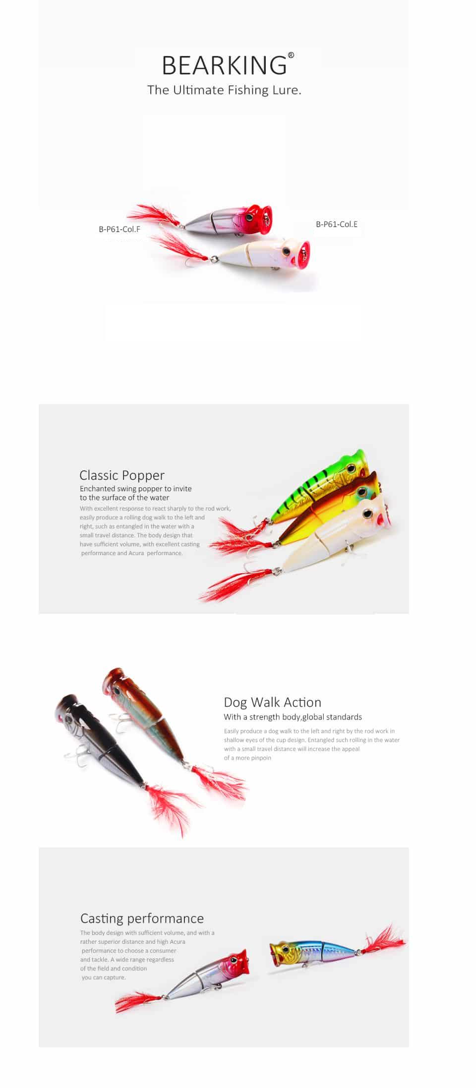 BEARKING Jointed Popper