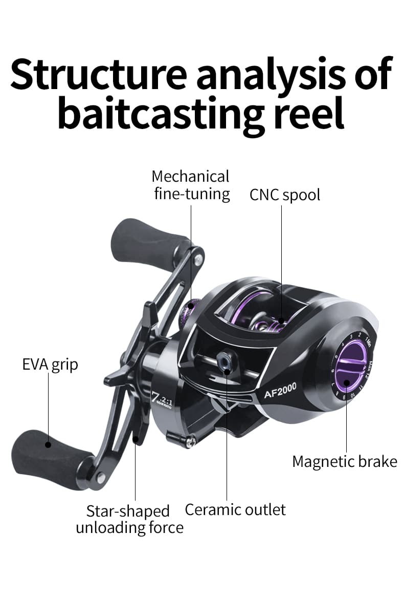 LINNHUE 2000 Baitcasting Reel