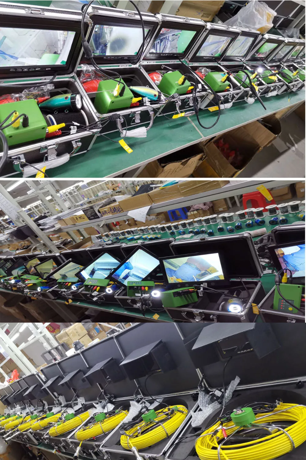 GAMWATER (DVR) Winter Fish Fidner Underwater Fishing Camera 7 Inch 1000TVL IP68 Waterproof 15M 30M 50M For Ice/Sea/River Fishing