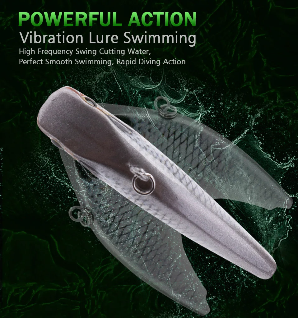 GOBASS Lipless Crankbait Fishing Tackle 2021 Rattling Baits VIB Fishing Lure 18/21g Wobblers For Pike Perch Metal Vibration Bait