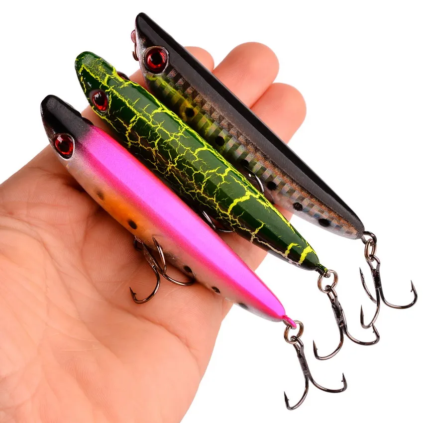 topwater popper fishing lure 1Pcs 7cm 12g Popper Fishing Lure Hard Artificial Bait Topwater with 2 Treble Hooks Carp Fishing Lures Wobbler Crankbait Pesca