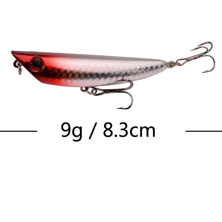 topwater popper fishing lure 1Pcs 7cm 12g Popper Fishing Lure Hard Artificial Bait Topwater with 2 Treble Hooks Carp Fishing Lures Wobbler Crankbait Pesca