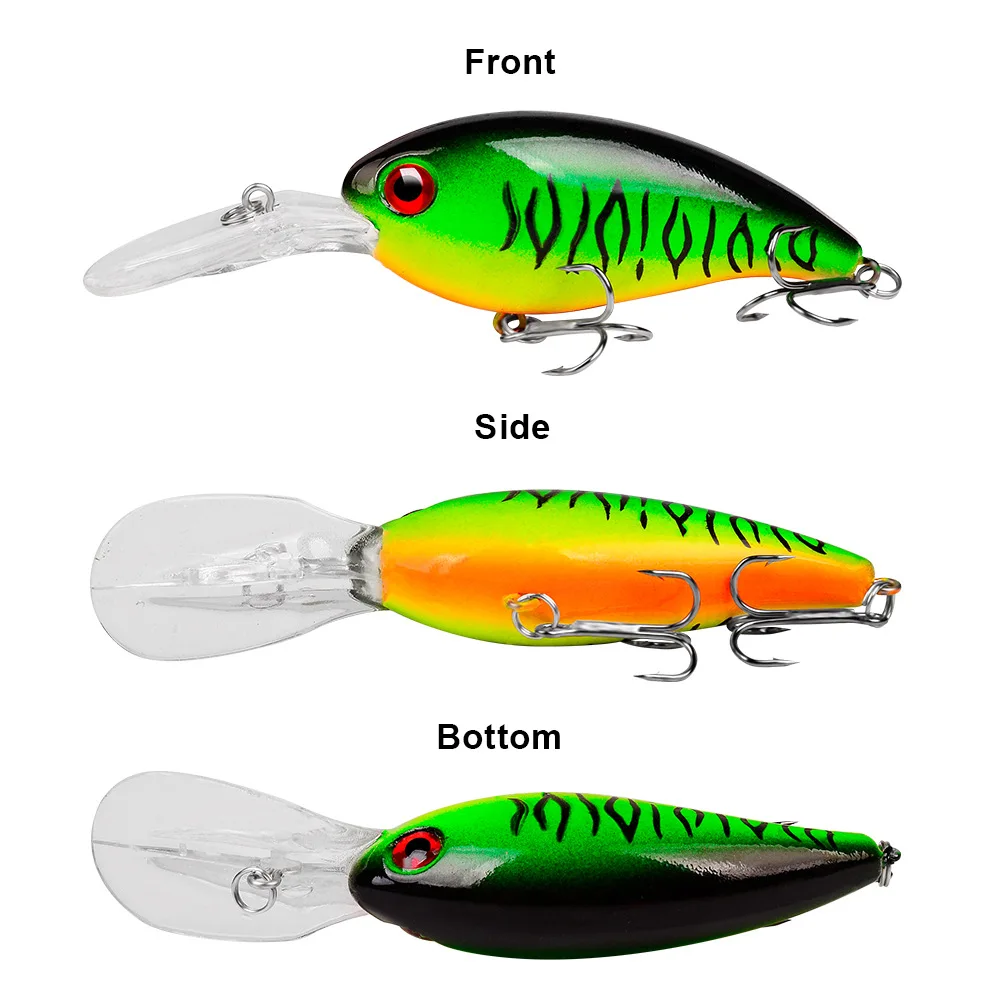 1Pcs Crank Fishing Bait With Multiple Colors Biomimetic False Bait 10CM-14G Plastic Float Crank Bait Fishing Tackle Accessories