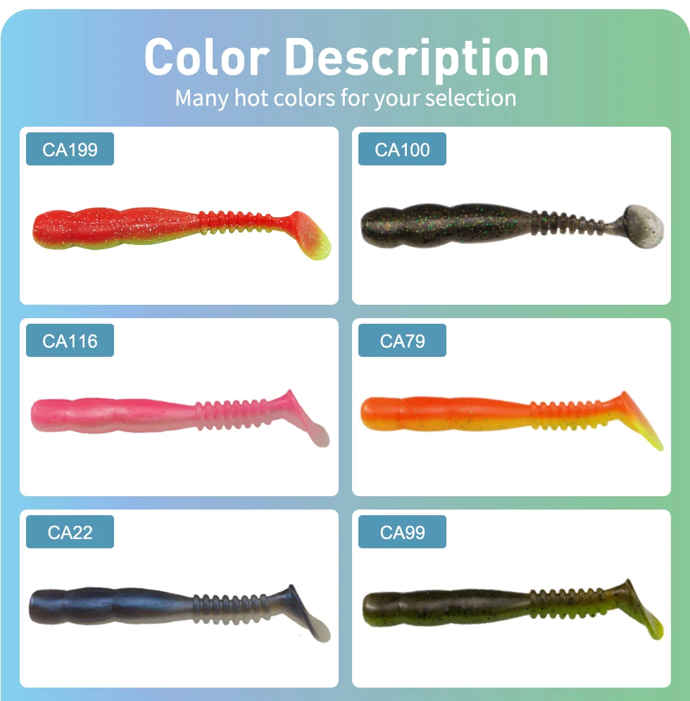 ESFISHING Artificial bait Fishing Lures Rockviber Shad 50mm 95mm 115mm 150mm Rock Shiner Soft Baits pike trout fishing pesca