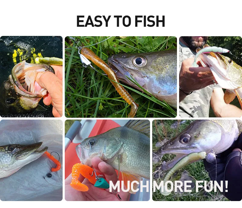 ESFISHING Artificial bait Fishing Lures Rockviber Shad 50mm 95mm 115mm 150mm Rock Shiner Soft Baits pike trout fishing pesca