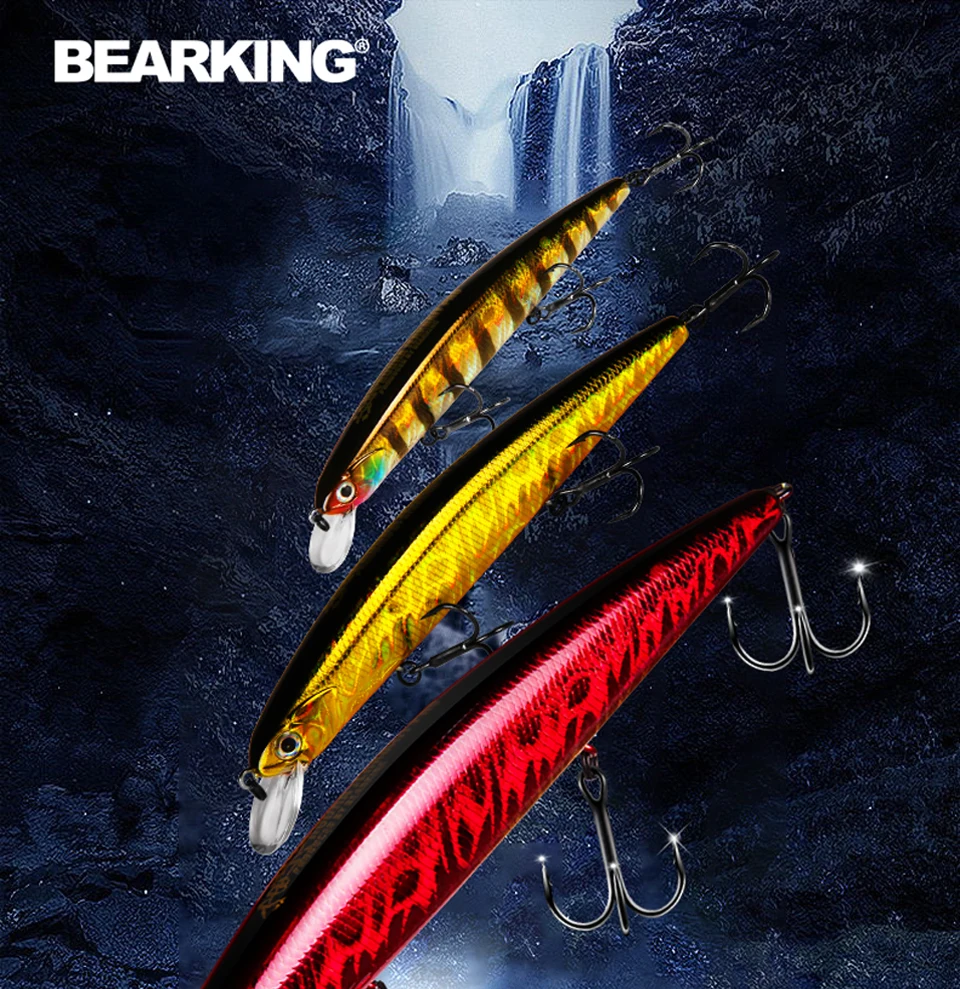 BEARKING 13cm 21g SP depth1.8m Top fishing lures Wobbler hard bait quality professional minnow for fishing tackle BEARKING 13cm 21g SP depth1.8m Top fishing lures Wobbler hard bait quality professional minnow for fishing tackle