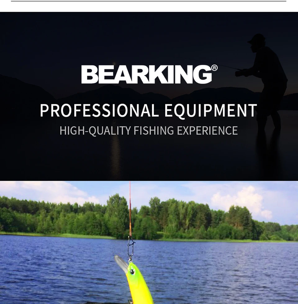 BEARKING 13cm 21g SP depth1.8m Top fishing lures Wobbler hard bait quality professional minnow for fishing tackle BEARKING 13cm 21g SP depth1.8m Top fishing lures Wobbler hard bait quality professional minnow for fishing tackle