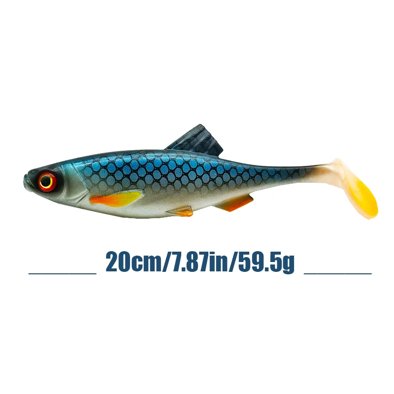 1Pc Fishing Lure Big Size Soft Bait Lures 20cm/7.87in/59.5g Swimbait Artificial Fishing Gear
