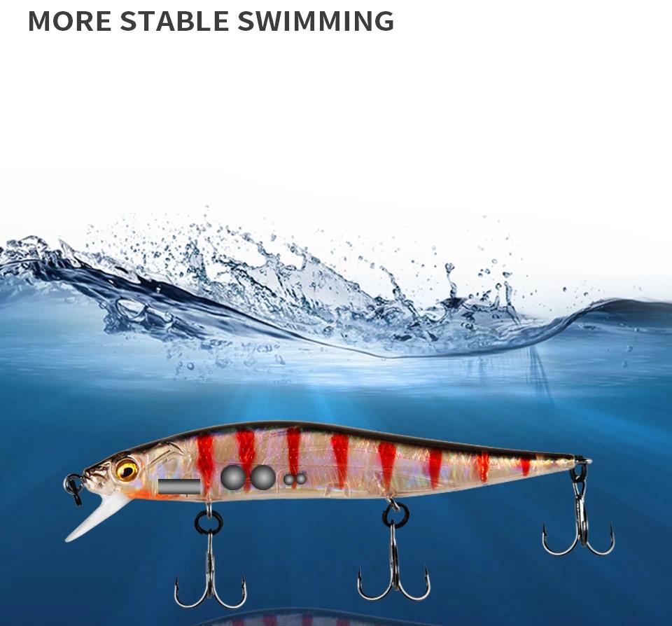 BEARKING 9.8cm 10g SP dive 2.1m professional Minnow Wobbler fishing lures quality jerkbaits Artificial Bait Predator tackles BEARKING 9.8cm 10g SP dive 2.1m professional Minnow Wobbler fishing lures quality jerkbaits Artificial Bait Predator tackles