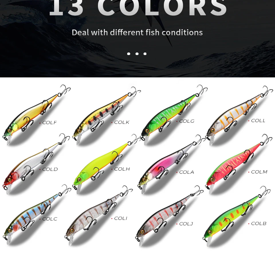 BEARKING 9.8cm 10g SP dive 2.1m professional Minnow Wobbler fishing lures quality jerkbaits Artificial Bait Predator tackles BEARKING 9.8cm 10g SP dive 2.1m professional Minnow Wobbler fishing lures quality jerkbaits Artificial Bait Predator tackles