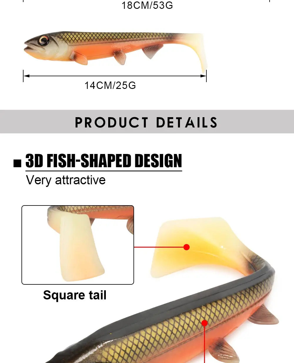 Spinpoler Bombshad Square Tail Swimbait Shad Pike Lures 14cm 18cm Printing Silicone Artificial For Big Catch Sea Fishing Wobbler Spinpoler Bombshad Square Tail Swimbait Shad Pike Lures 14cm 18cm Printing Silicone Artificial For Big Catch Sea Fishing Wobbler