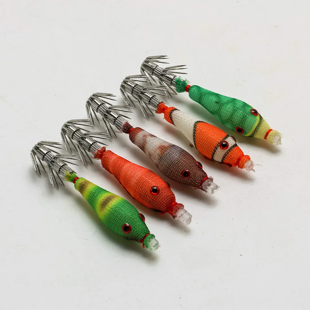 5 pcs noctilucent squid bait, simulation software squid hook with blowing tube, squid jig hook, sea fishing 6cm/2.36inch hook 5 pcs noctilucent squid bait, simulation software squid hook with blowing tube, squid jig hook, sea fishing 6cm/2.36inch hook