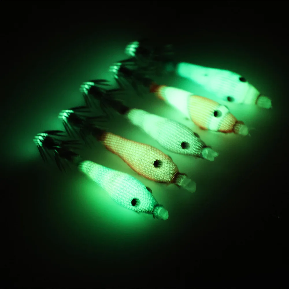 5 pcs noctilucent squid bait, simulation software squid hook with blowing tube, squid jig hook, sea fishing 6cm/2.36inch hook 5 pcs noctilucent squid bait, simulation software squid hook with blowing tube, squid jig hook, sea fishing 6cm/2.36inch hook