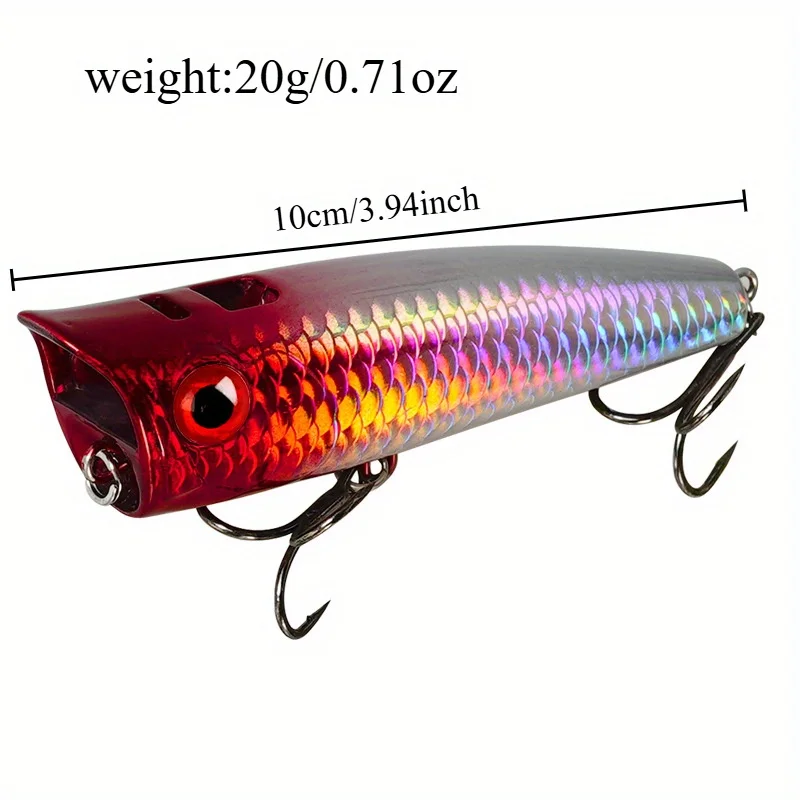 Ackibbik 5pcs/set 10cm/20g Topwater Popper Fishing Lure Hard Bait Long Casting Artificial Bait Swimbaits For Bass Pike Ackibbik 5pcs/set 10cm/20g Topwater Popper Fishing Lure Hard Bait Long Casting Artificial Bait Swimbaits For Bass Pike